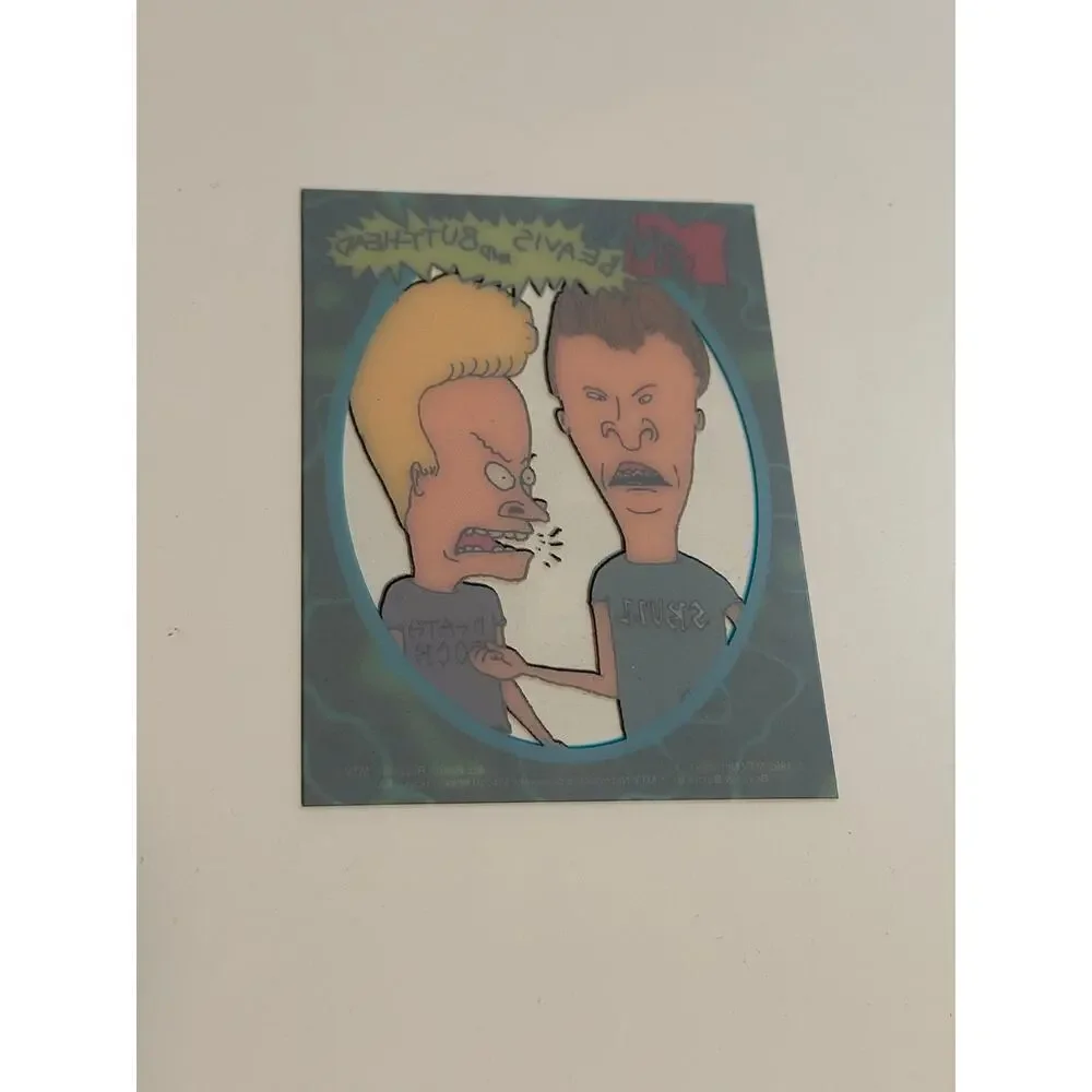 1993 MTV's BEAVIS and BUTTHEAD Clear Cell Acetate PROMO Trading Card